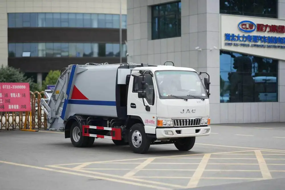 中型压缩垃圾车 城镇街道垃圾收集车 餐厨运输 后装桶自卸清运车定金