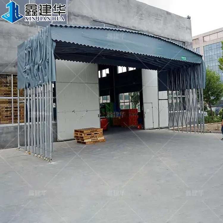 雨花台活动推拉雨棚 定制电动推拉蓬 可上门安装