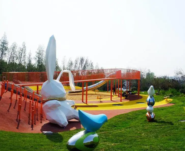 成都不锈钢大型景观雕塑加工厂 四川遂宁 定制标识标牌景区小区户外适用 【 变量3】
