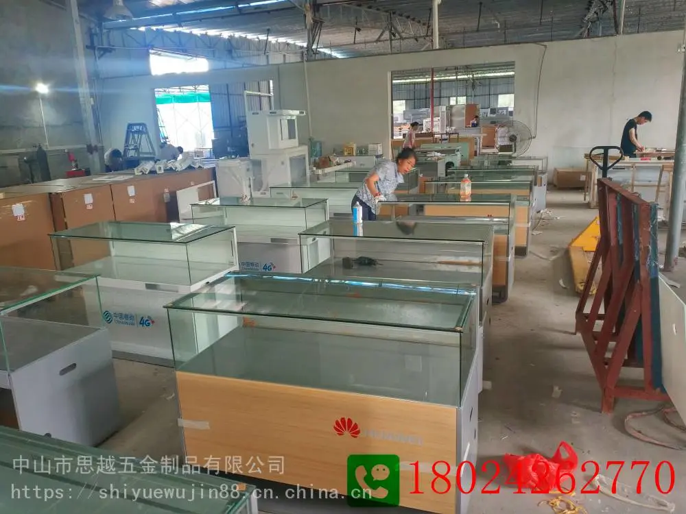 华为3.0手机柜销售木纹中国移动电信联通受理台