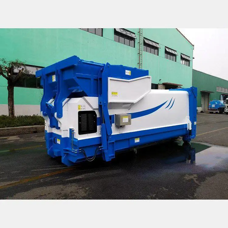 小区移动垃圾中转站12立方3方上料斗对接大小拉臂垃圾车