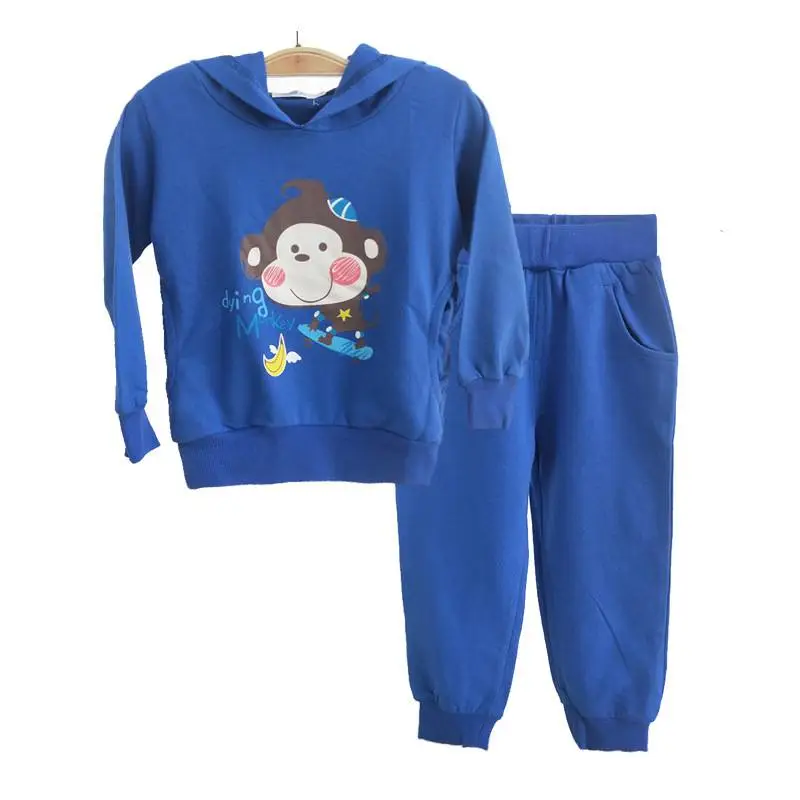 秋冬童装圆领套卫衣开服装店从哪里找货源厂家男女中小童套装