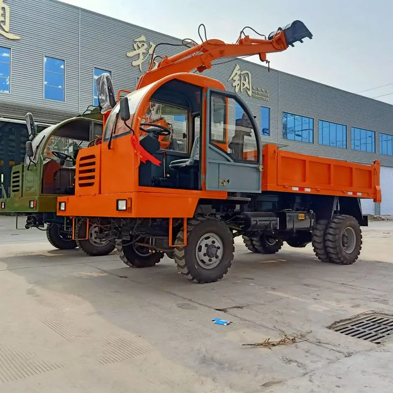 小型工程四不像随车挖掘机 工程车载挖土机 四驱四不像随车挖