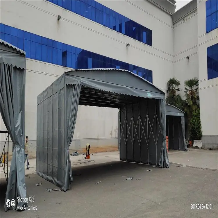 盐城盐都 移动伸缩式雨棚 移动防雨棚 可按需定制批发