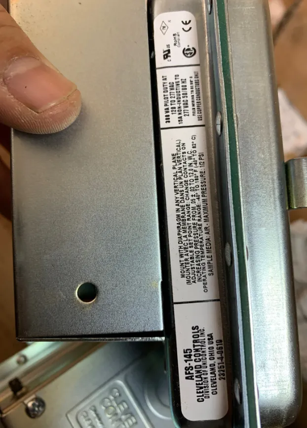 供应CLEVELAND CONTROLS 风压开关 AFS-145