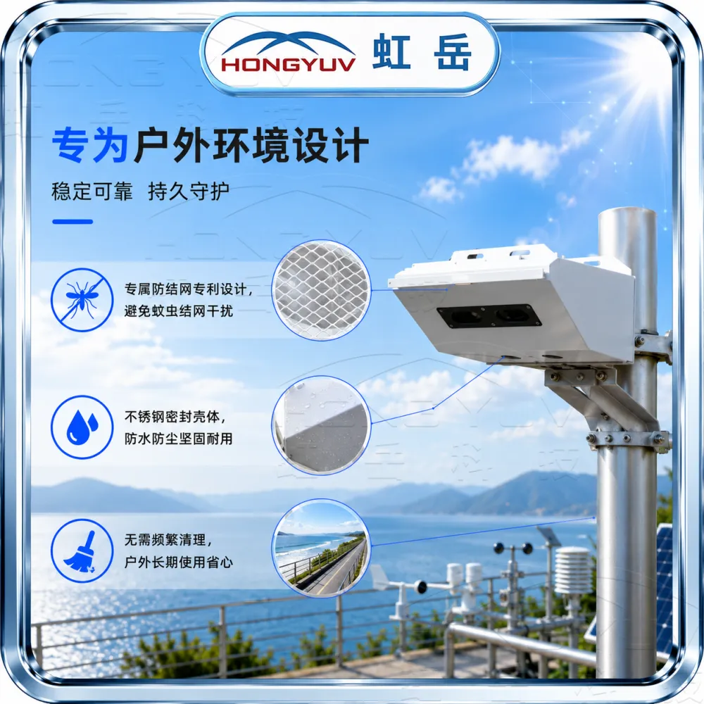 小型不锈钢能见度仪 HY-SLV2 虹岳科技 环境雾霾视线监测 可视频验厂