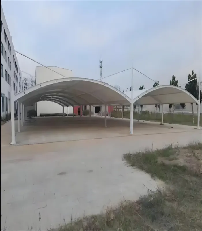 赣州膜结构大梁加工厂7字形汽车遮阳棚使用寿命长