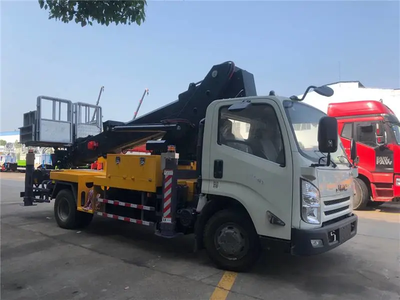 蓝牌路灯维修车伸缩臂高空作业车参数图片