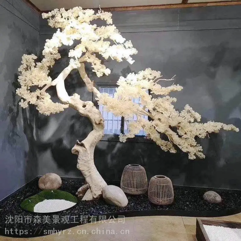 假树的制作钢筋骨架森美景观花艺软装
