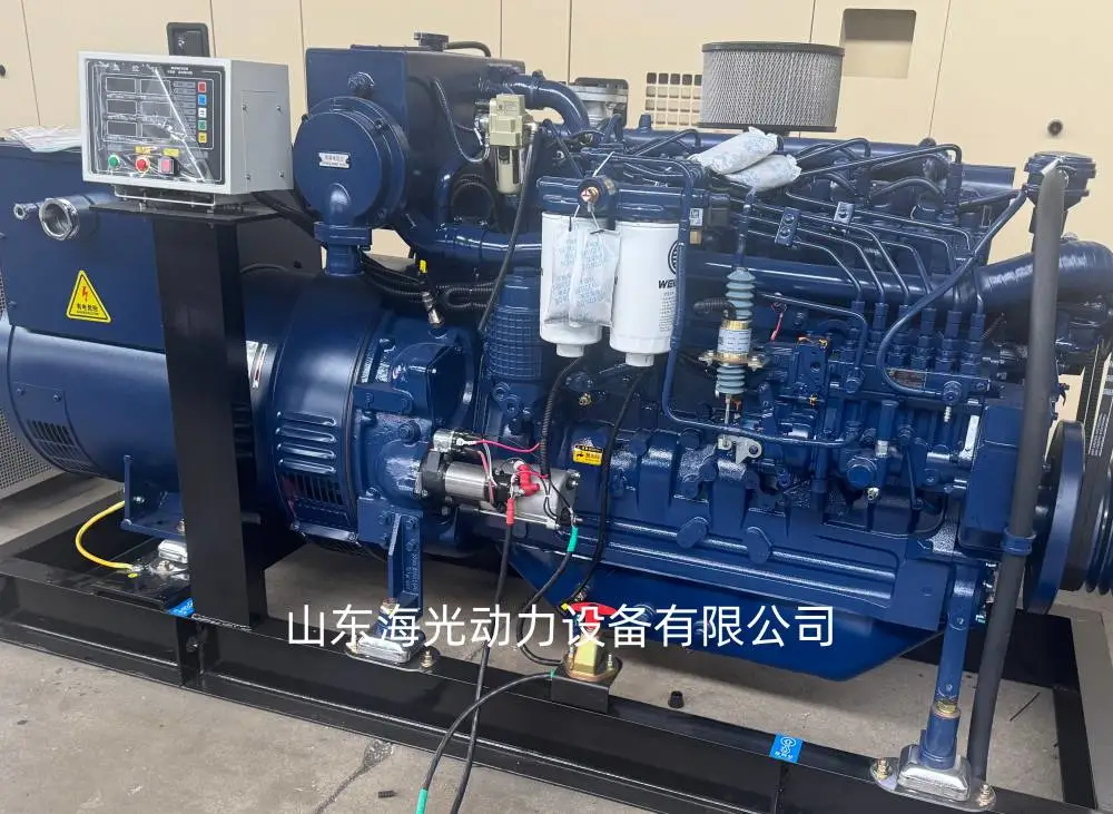 100KW柴油船用发电机 WP6CD132E200道依茨康富发电机