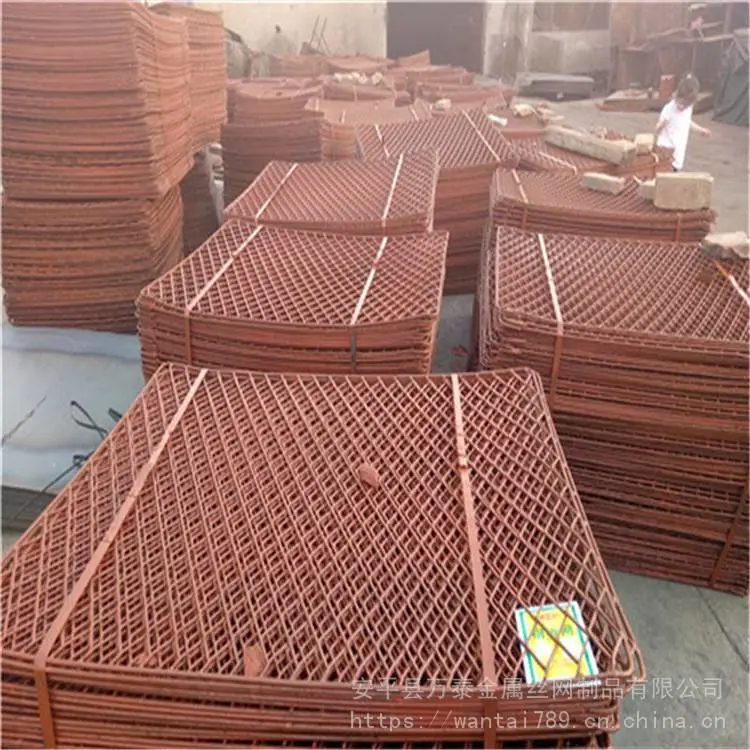新型建筑外架脚踏网 菱型孔踩踏片 防滑包边钢芭片