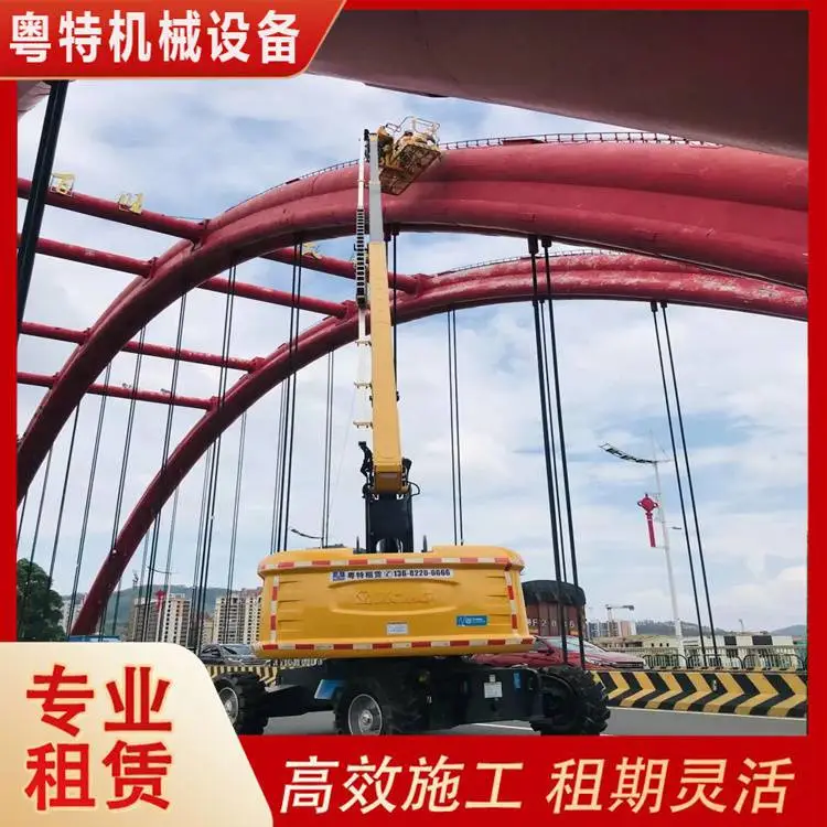 深井云梯车出租 高空作业车升降平台租赁-装修上料