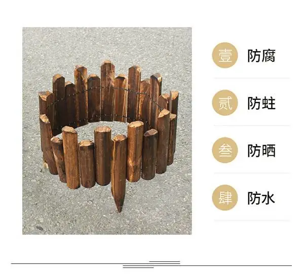 宣城泾县pvc护栏竹片竹子竹篱笆pvc草坪护栏塑钢护栏