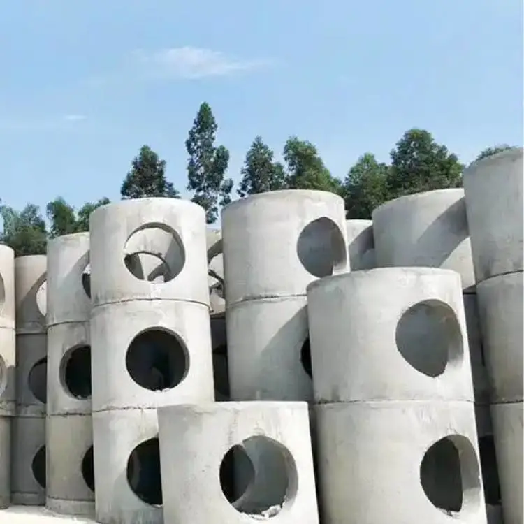 预制水泥检查井 成品污水井 钢筋混凝土圆形方形工程井筒