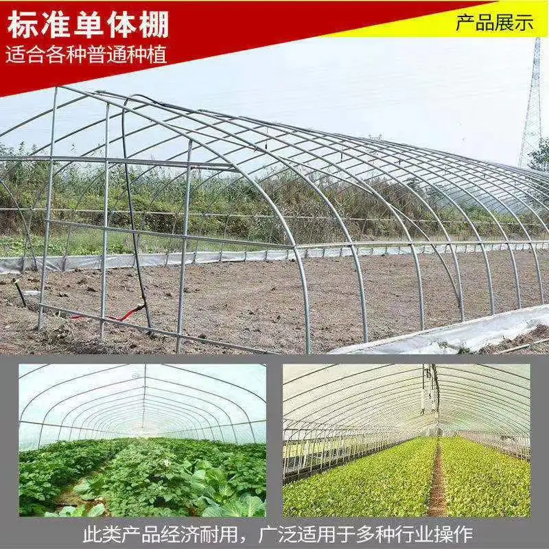 椭圆管大棚骨架空间大、采光好、承重强热镀锌大棚管防腐耐用