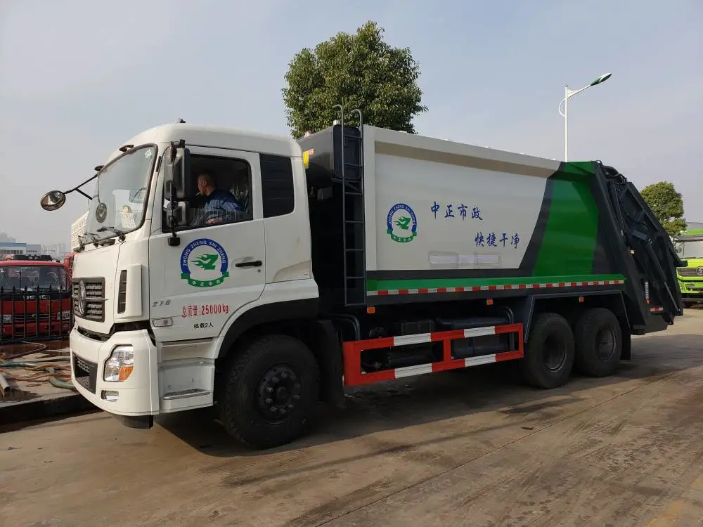 黑龙江东风天锦压缩垃圾车 大型压缩垃圾车多少钱一辆