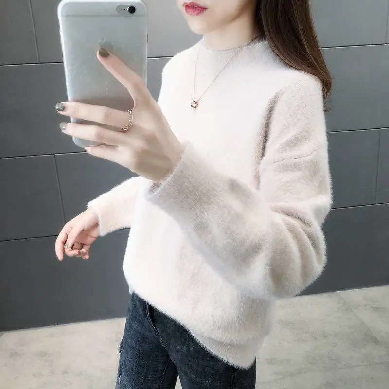 女针织套头羊毛衫义乌宾王服装批发市场冬季韩版新款毛呢