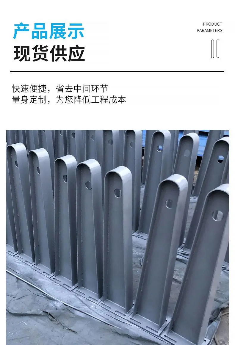 泰州室外装饰工程雨棚钢梁 不锈钢牛腿支架图片 加固加厚1500MM