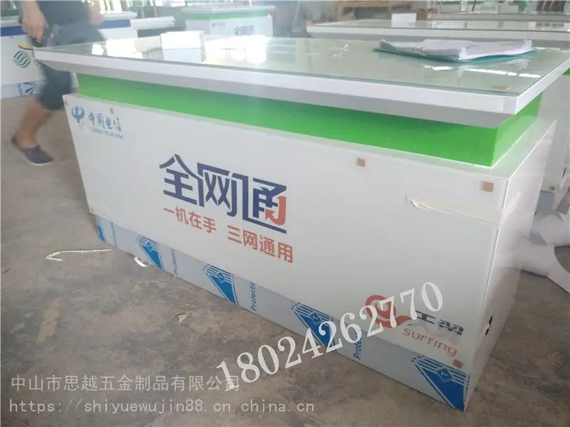 vivo手机柜台美容院吧台柜前台正品老人智能手机柜展示