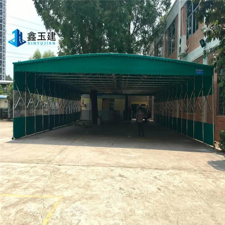 伸缩雨罩新乡卫滨篮球场雨棚加工制造