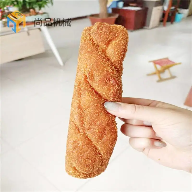 可定制软麻花油炸机 电加热甜甜圈油炸生产线 自动控温自动翻转