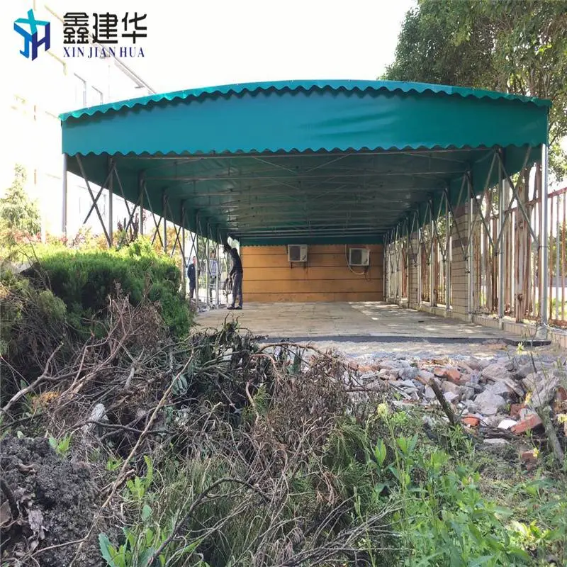 北京楼顶伸缩棚伸缩遮雨棚定做