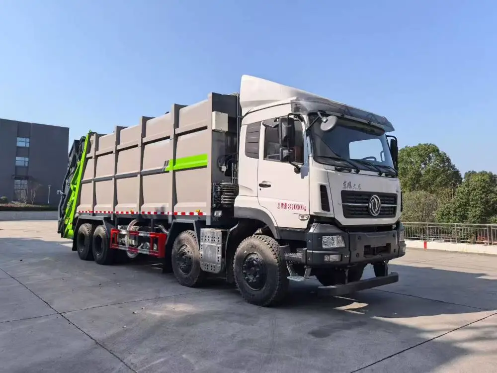 东风天龙前四后八40方重型压缩垃圾车 环卫大型垃圾处理车