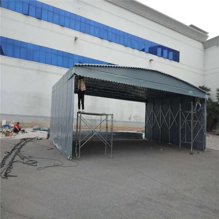 苏州沧浪 自动伸缩遮阳棚雨棚 大型活动仓库雨棚 抗风能力强