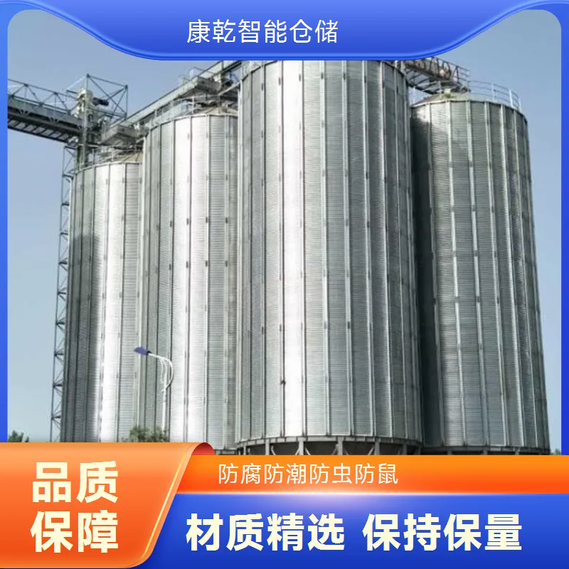 康乾 250吨锥底立式筒仓 热镀锌钢板材质 粮食存储专家