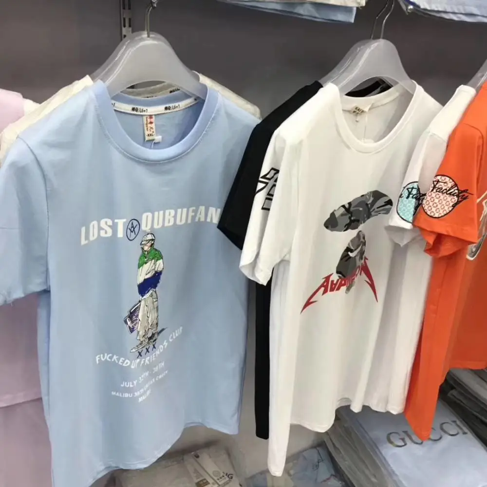 广东佛山服装城女童t恤半袖包邮 小孩子夏装套装半袖摆地摊卖童装15元模式
