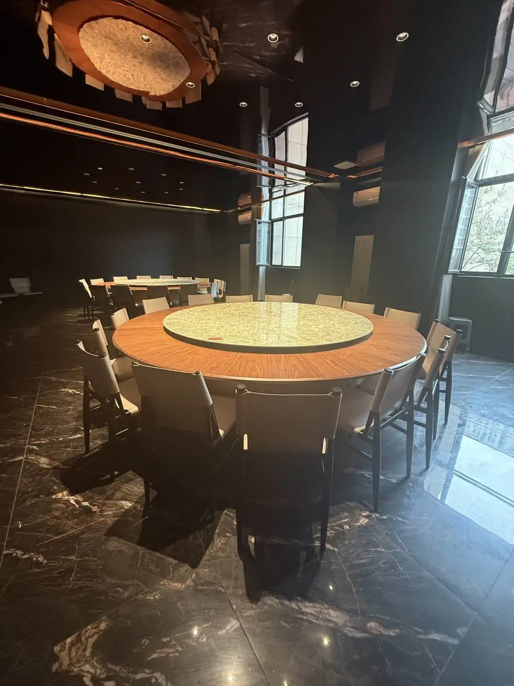 酒店餐饮大包厢 多人电动圆桌 免费测量设计包安装