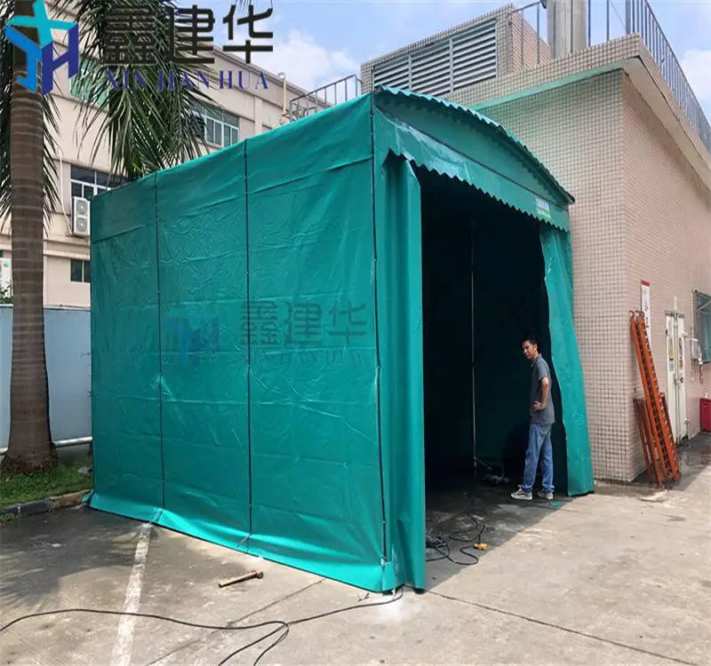 苏州沧浪大型仓库推拉移动雨棚制造厂家