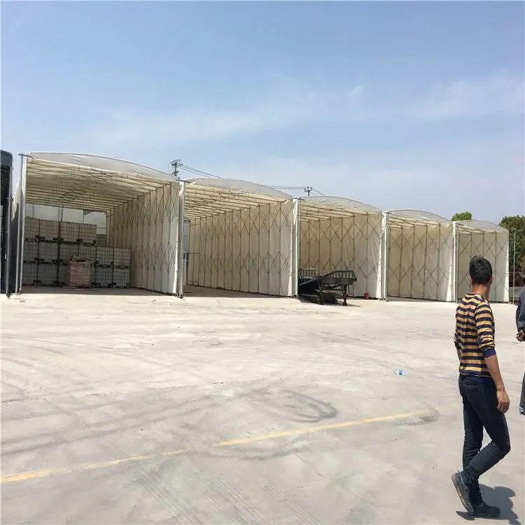 苏州沧浪 自动伸缩遮阳棚雨棚 大型活动仓库雨棚 抗风能力强