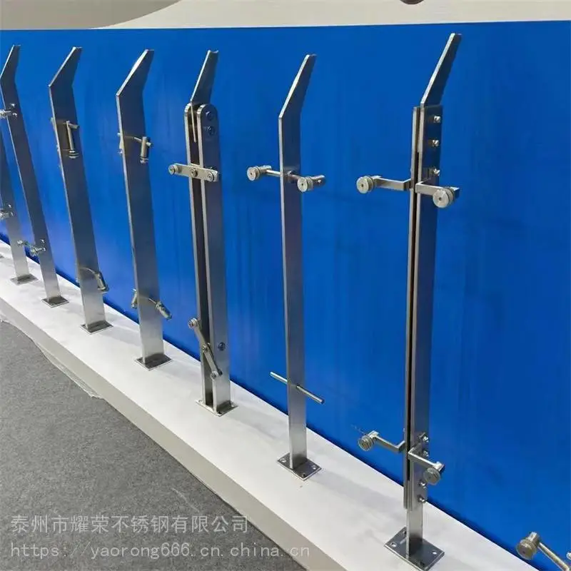 不锈钢玻璃栏杆 企业 304不锈钢楼梯扶手 按图定制