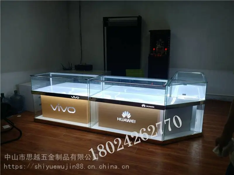 玻璃柜新款联通业务受理台中国移动酒店接待台