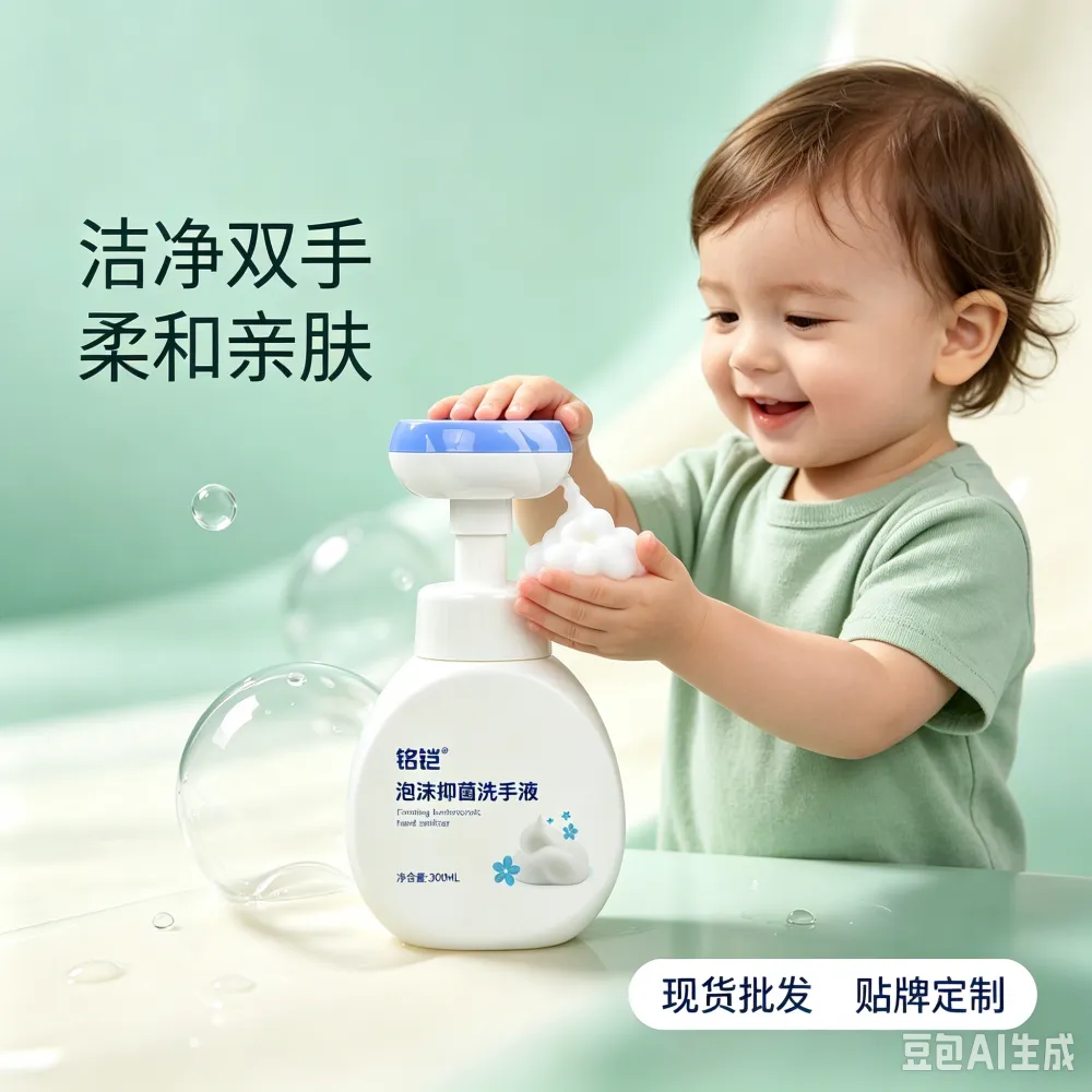 儿童家用泡沫抑菌洗手液300ml OEM***格