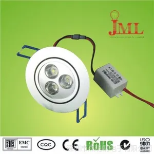 供应LED室內灯、LED筒灯,3W,180lm,2700-5600K