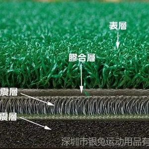 供应深圳银兔批发台湾3D高尔夫打击垫1.5*1.5m