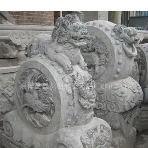 供应青石抱鼓石、青石门墩、青石抱鼓石加工、抱鼓石石雕 青石石鼓