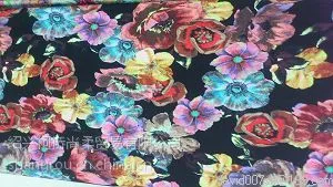 供应针织空气层数码印花布 仿数码印花布 压花布 染色布