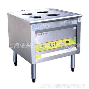 领创牌燃气四眼蒸炉/节能王蒸汽炉/四方蒸包炉/小笼包蒸炉