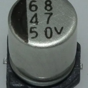 供应50v47uF 6.3X7.7贴片铝电解电容器