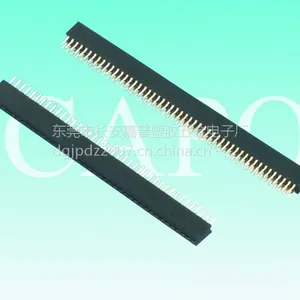 1.27mm排母 双排 180度DIP 塑高2.0 连接器