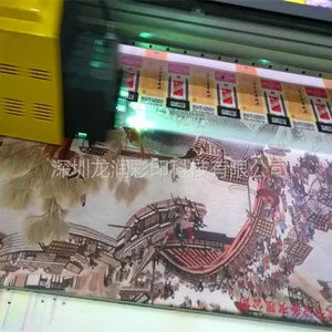 龙润瓷砖万能平板打印机 3D雕刻瓷砖背景墙UV彩印机 UV上色机器
