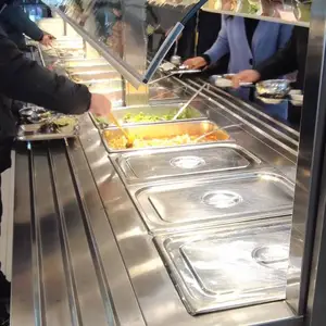供应学生餐厅保温售饭柜YY-5型
