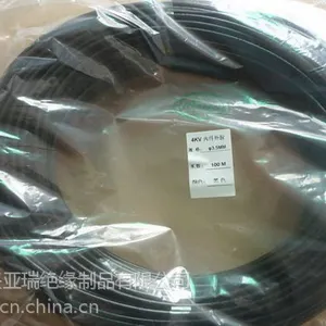 7000V内纤外胶套管 黑色高温管 黑色编织管