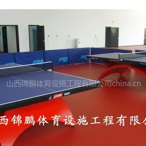 学校乒乓球室改造 专业塑胶运动地板
