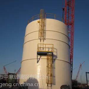 供应河北500立方-1000立方大型现场纤维缠绕玻璃钢储罐