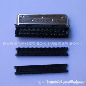 供应VHDCI 68P 公头 焊线式 连接器 主体+压条