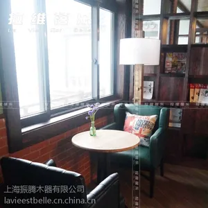 供应咖啡厅西餐厅烘焙店甜品店冷饮店水果店单人实木沙发 皮艺家具